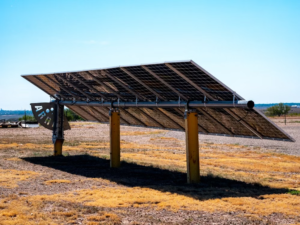 solar panels installed outdoors.